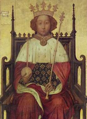 Richard II Plantagenet King of England ca. 1395  reigned 1377-1399 by Unknown Artist   Westminster Abbey UK 